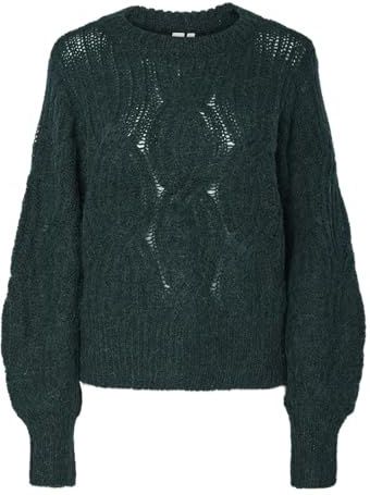 YAS - YASZUMA - Trui - Donkergroen - Losse Pasvorm