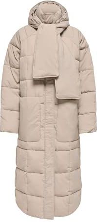 Onlgracen - Puffer Jas - Winddicht - Met Capuchon - Lange Mouwen - Gevoerd