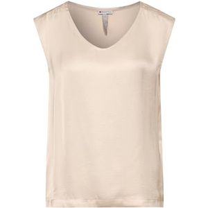 Satijnen top, Smooth Sand Beige, 38