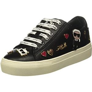 Karl Lagerfeld Paris Cate Pins Sneakers voor dames, zwart, 42.5 EU