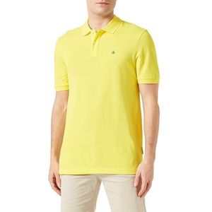 Scotch & Soda Essential Organic Cotton Pique poloshirt voor heren, Citroen 0853, M