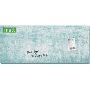 Sigel GL297 Premium glazen magneetbord, mat oppervlak, 130 x 55 cm, eenvoudige montage, super wit - Artverum