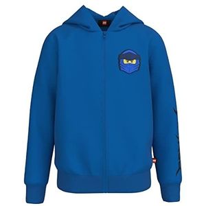 LEGO Jongen Ninjago Jungen Sweatshirt met volledige rits met hoodie LWStorm 100 vest trui, 557 blauw, 92