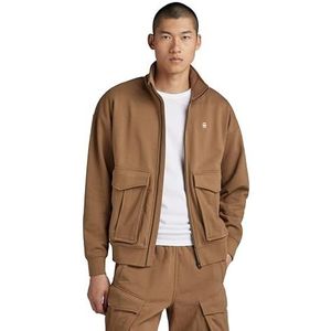 G-STAR RAW Rovic Zip Through Loose Sweat, Braun (Dk Fawn D24465-d566-7172), XS