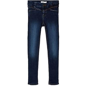 NAME IT Skinny fit meisjesjeans, donkerblauw (dark blue denim), 158 cm