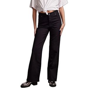 PIECES Dames PCPEGGY HW Wide Pant BLC NOOS BC jeansbroek, zwart, XL