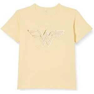 NAME IT Girl's NKFMAVINA Wonder Loose SS TOP WAB T-shirt, Golden Haze, 122-128