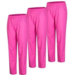 MISEMIYA - Set van 3 - Uniformen Medische Scrub Broek Unisex - Ziekenhuis Uniform Broek - Ref.8312, Fuchsia 21, 3XL