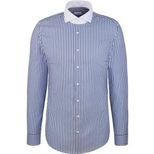 Seidensticker 849530, slim fit, lange mouwen, businesshemd, 40, blauw, 40