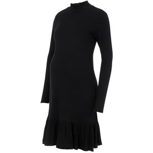 MAMALICIOUS Dames MLROSINA L/S JRS ABK A. Jurk, Zwart, M, zwart, M