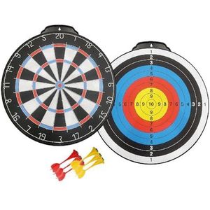 Sport1 Magnetisch dubbel dartbord-set, 45 cm / 6 dartpijlen, magnetische punt, professioneel dartbord, dartspel, dubbel gebruik Bull's Eye en Targets