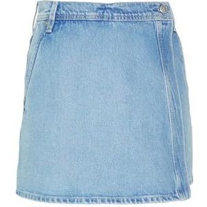 Pepe Jeans Dames Regular Skort Hw DNM Shorts, Blauw (Denim), 33W, Blauw (Denim), 33W