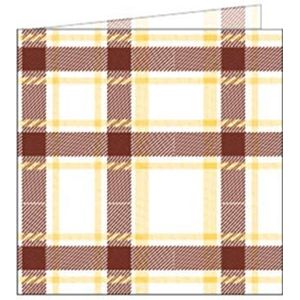 Garcia de Pou Schotse servetten zoals linnen, papier, bruin, 30 x 30 x 30 cm
