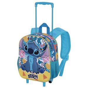 Karactermania - Disney - Lilo en Stitch - Rugzak met Wielen - Turquoise - 3D-Reliëf