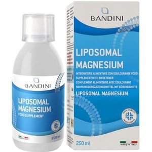 BandiniÂ® Liposomaal Magnesium - Bandini Pharma - Hoge biologische beschikbaarheid - Vloeibaar voedingssupplement - Hoge dosering, hoge absorptie - 250 ml - Gemaakt in ItaliÃ«