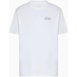 Armani Exchange Heren Utility Edge, Sustainbale, geborduurd logo, Regular Fit, Wit, XS, off-white, XS