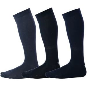 Pierre Henry Over the Calf Sokken voor Heren (3 paar) | Katoenen Jurk Sokken | Grijs, Navy, Zwarte Sokken ontworpen om 12+ uur op te blijven | Wall Street (Maat 46-52) (3 paar), Wall Street