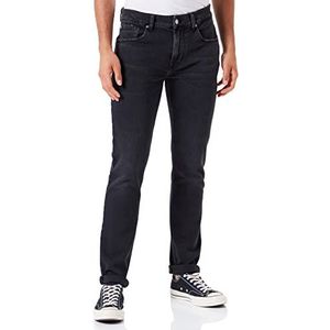 7 For All Mankind Slimmy Tapered Jeans voor heren, zwart, 40W x 40L