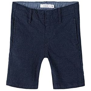 NAME IT Baby Boys NMMRYAN REG Long TWI 7415-BA F Shorts, Dark Sapphire/Detail: Dots W. Bright White, 86, Dark Sapphire/detail: dots W. Bright White, 86 cm