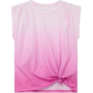 s.Oliver Junior Girl's T-shirt met knoopdetail, lila, 176, lila (lilac), 176 cm