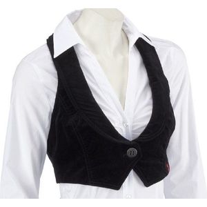 edc by ESPRIT velvet vest X40811 dames vest