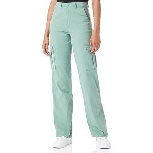 Springfield Groene cargobroek van jeans voor dames, Groen, 44