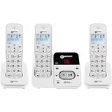 Geemarc Amplidect 295 Trio - Draadloze Vaste Telefoons - DECT-basis met 3 Handsets - Geschikt voor Senioren