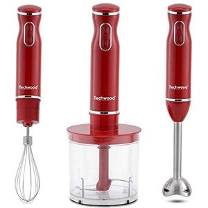 Techwood staafmixer, 3-in-1, 600 W, rood