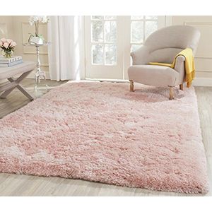 Safavieh Shaggy tapijt, SG270, handgetuft polyester curvevorm SG270 120 x 180 cm roze