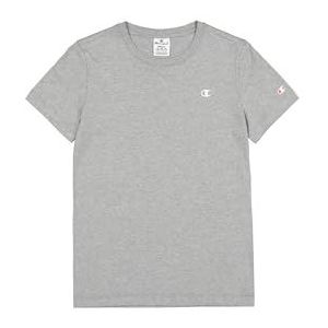 Champion Legacy Basics W-Light Cotton Jersey S-s Regular Crewneck T-shirt Dames, lichtgrijs gemêleerd., XXL