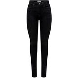 Bestseller A/S ONLPAOLA HW SK DNM TAI Jeans, Washed Black, XSW / 30L, Washed Black, (XS) W x 30L