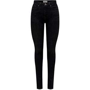 Bestseller A/S ONLPAOLA HW SK DNM TAI Jeans, Washed Black, XSW / 30L, Washed Black, (XS) W x 30L