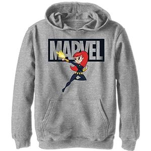 Marvel Avengers Classic Brick Widow Hoodie voor jongens, sport, Heather, L, Athletic Heather, L, Atletische heide, L