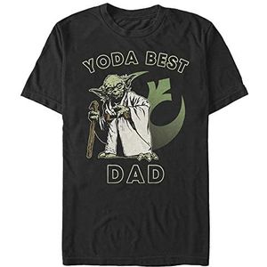 Star Wars: Classic - Yoda Best Dad Unisex Crew neck T-Shirt Black 2XL