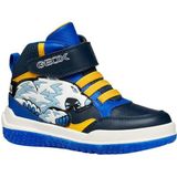 Geox J BUZZERLIGHT Sneakers voor jongens, marineblauw/geel, 27 EU, Navy Yellow, 27 EU