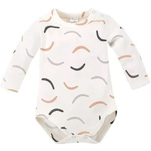 Pinokio Bodysuit lange mouwen LE Tigre, 100% katoen, ecru met tijgerstrepen, jongens 62-92 (80), ecru tijgerstripes, 80 cm