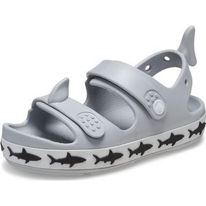 Crocs Crocband Cruiser T-sandaal voor kinderen, uniseks, haai (lichtgrijs), 27/28 EU