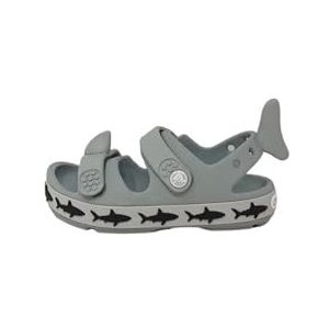 Crocs Crocband Cruiser T-sandaal voor kinderen, uniseks, haai (lichtgrijs), 27/28 EU