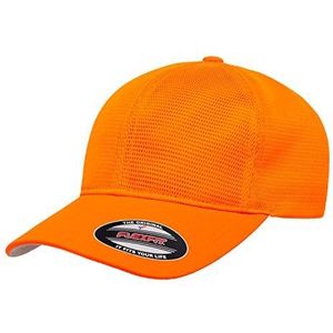 Flexfit Heren 360 Omnimesh Cap, Neon Oranje, S/M