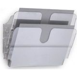 Durable 1709014400 Folderhouder FlexiPlus 2 A4 liggend, 1 set, transparant, 1 set.