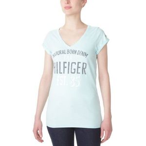 Tommy Hilfiger Dames T-Shirt Slim Fit, 1657609759/ Lexie vn tee s/s