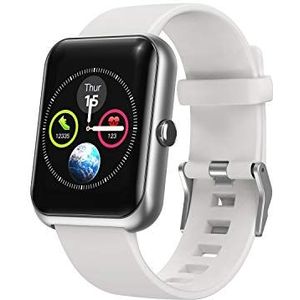 Hi5 10434 S20 fitnessarmband horloge touchscreen SmartWatch met IP68 waterdicht, activiteitentracker, zilver, 140 g