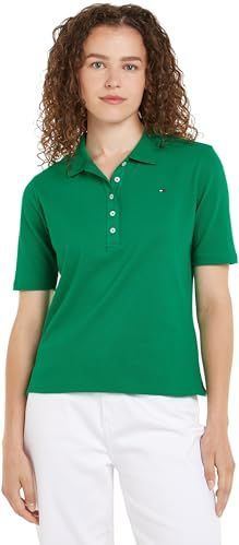 Tommy Hilfiger - 1985 Reg Pique Polo Ss Ww0ww37820 - Poloshirt - Olympisch Groen