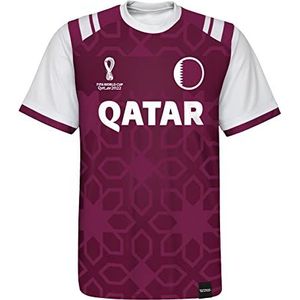 FIFA Jongens Official World Cup 2022 Classic Short Sleeve-Qatar T-shirt, Rood, X-Large, rood, 13 Jaren