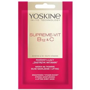 Yoskine - Supreme Vit B12 + C - Verhelderend Vitamine Injectiemasker - 20 ml