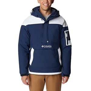 Columbia Challenger pullover voor heren, Collegiate Navy, Wit, XXS