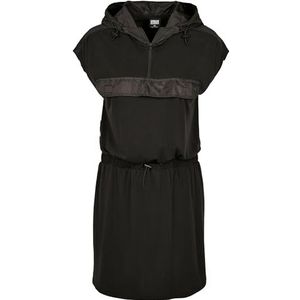 Urban Classics Modal hoodie jurk voor dames, zwart/zwart, S
