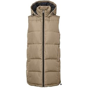 Noisy May NMAurora hood vest NOOS Vest beige Polyester - Street wear