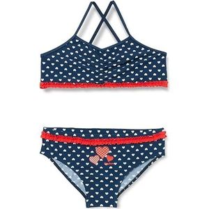 Playshoes Meisjesbikini met UV-bescherming, badpak, zwempak, badkleding, Hartje, 146-152