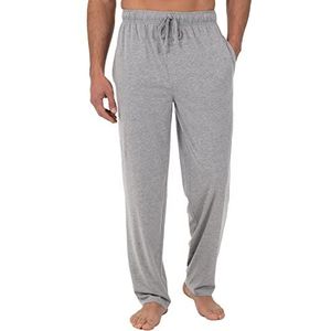 Fruit of the Loom Heren, Uitgebreide Maten, Jersey, Gebreide Pyjama, Lounge Broek (Set van 1 of 2), lichtgrijs Hei, XL